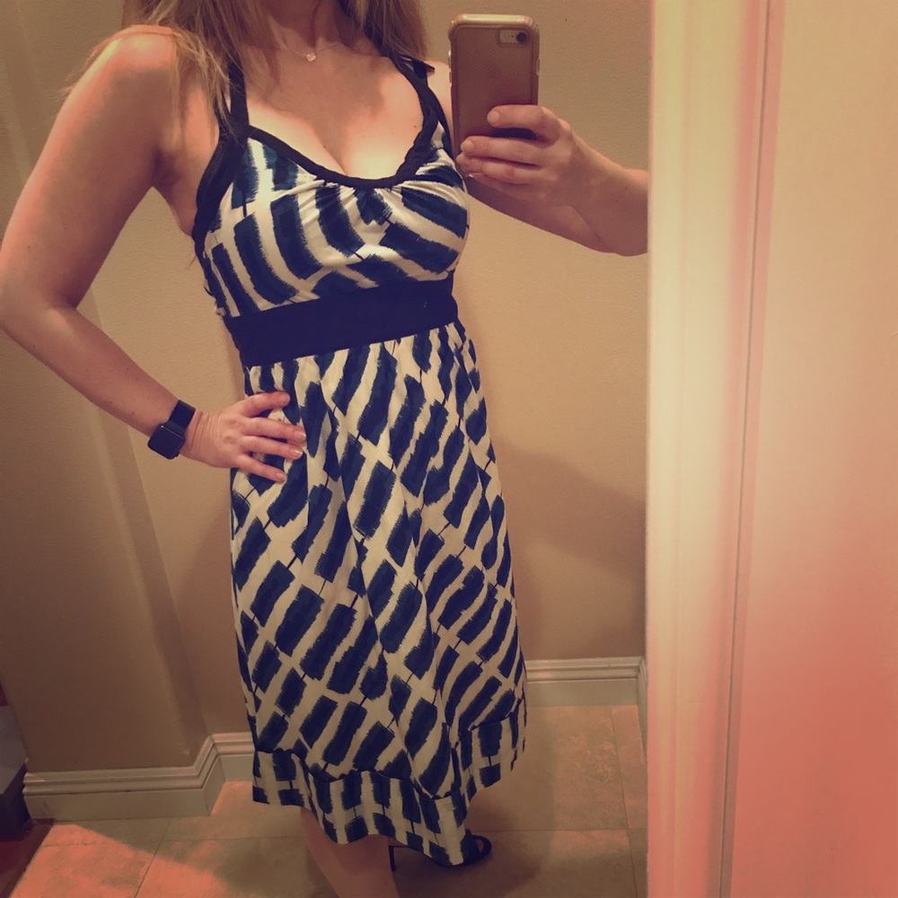 Anthropologie Cotton Maeve halter tied dress sz 4